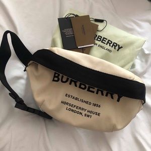 BURBERRY
Medium Horseferry Print Cotton Belt Bag